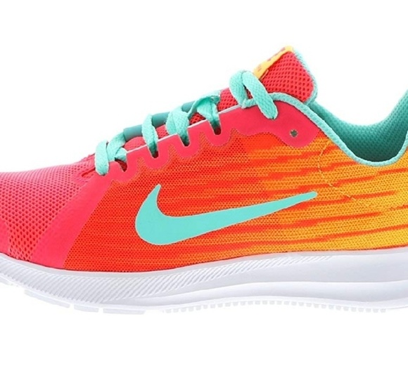 NIKE Downshifter 8 Fade GS Solar Red - Picture 2 of 8